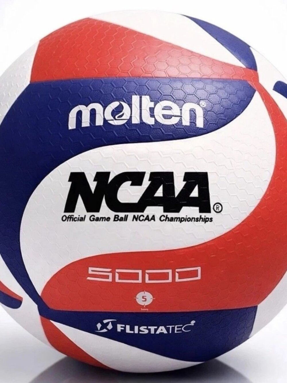 Molten V5M5000-3N Flistatec NCAA Volleyball - Red/White/Blue FREE SHIPPING US
